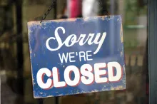 Sign - "Sorry, we're closed"